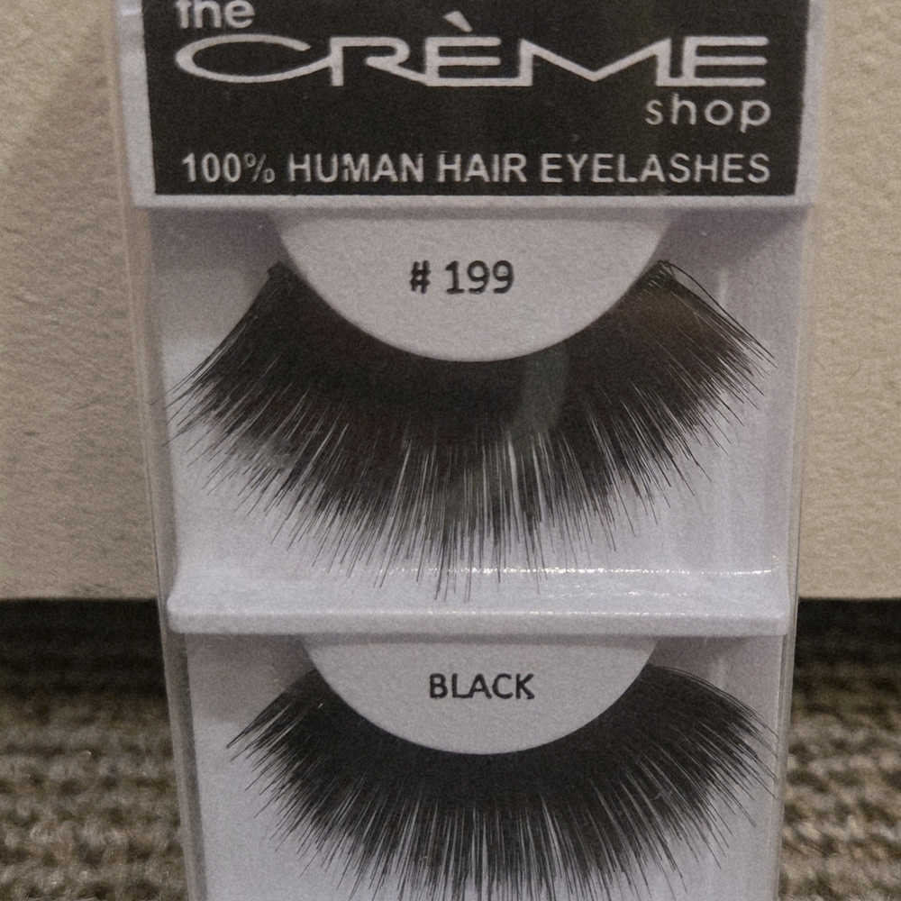 The Crème Shop #199 Black 100% Human Hair False Eyelashes